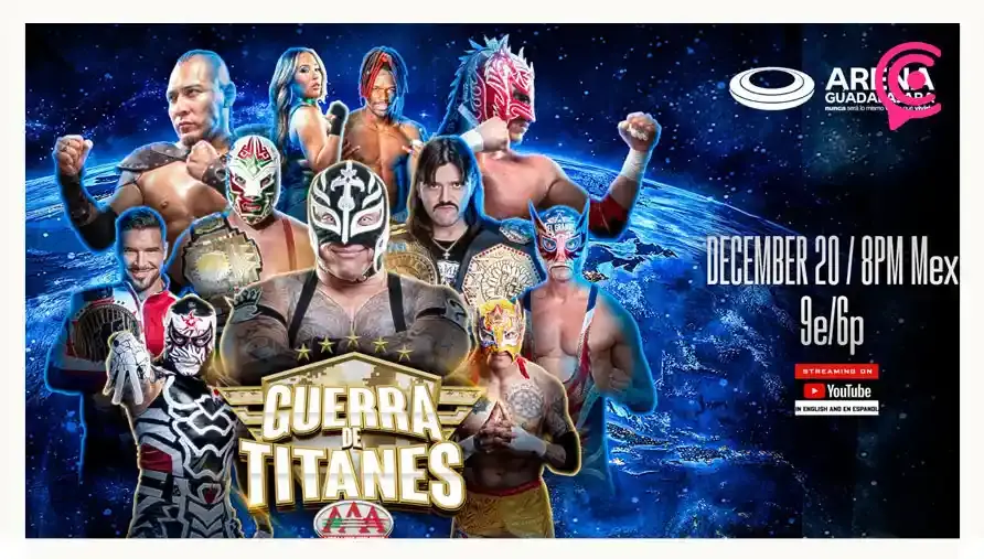 Guerra de Titanes cierra la cartelera 2025 de la AAA con el regreso de Rey Mysterio