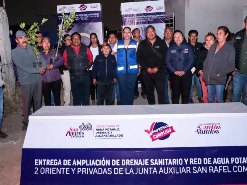 Fortalece Ayuntamiento de San Andrés Cholula infraestructura hidráulica
