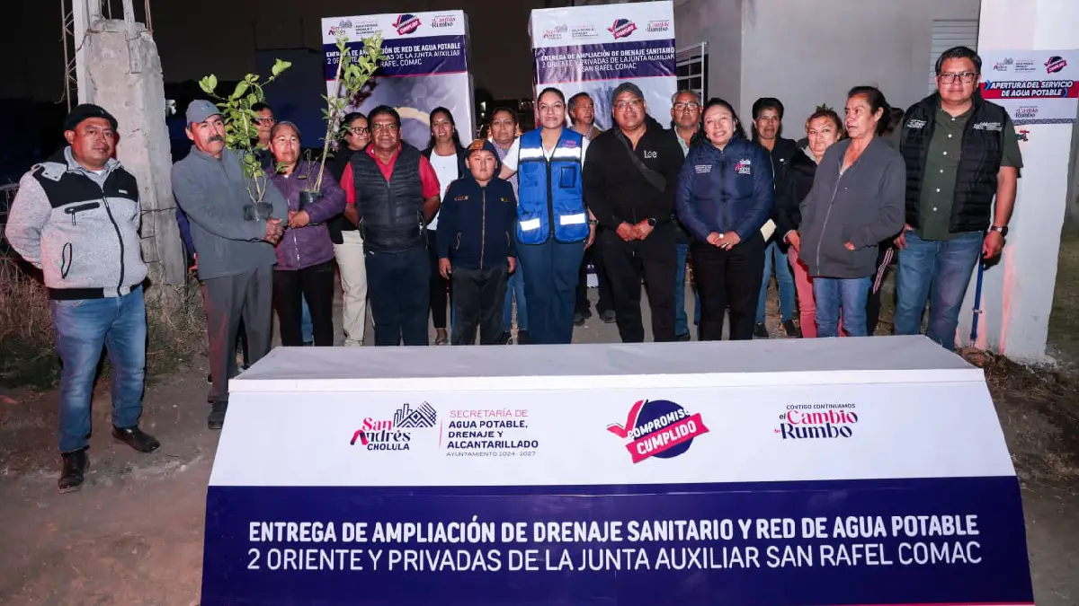 Fortalece Ayuntamiento de San Andrés Cholula infraestructura hidráulica