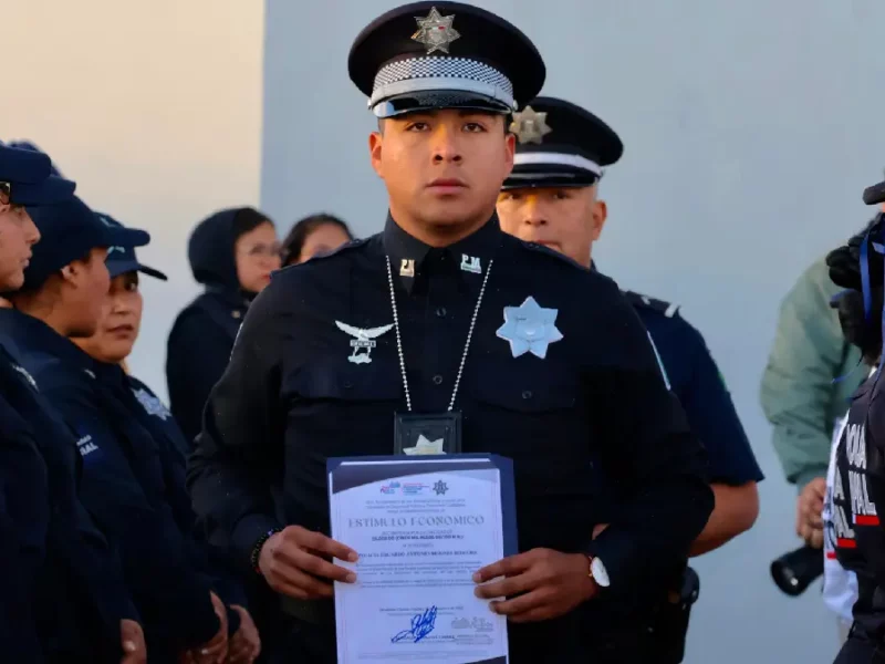 Reconoce Lupita Cuautle a Policía Municipal por su labor