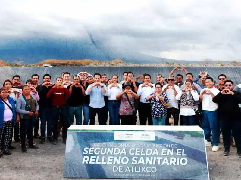 Ariadna Ayala entrega nueva celda del Relleno Sanitario en Atlixco
