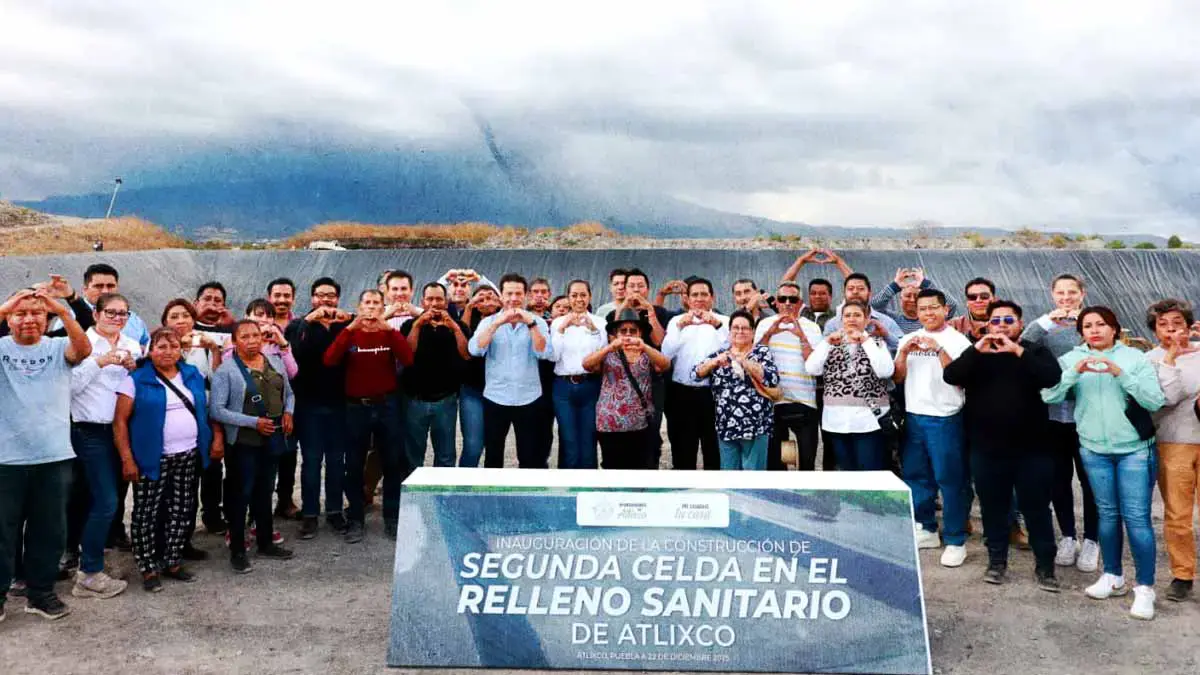 Ariadna Ayala entrega nueva celda del Relleno Sanitario en Atlixco