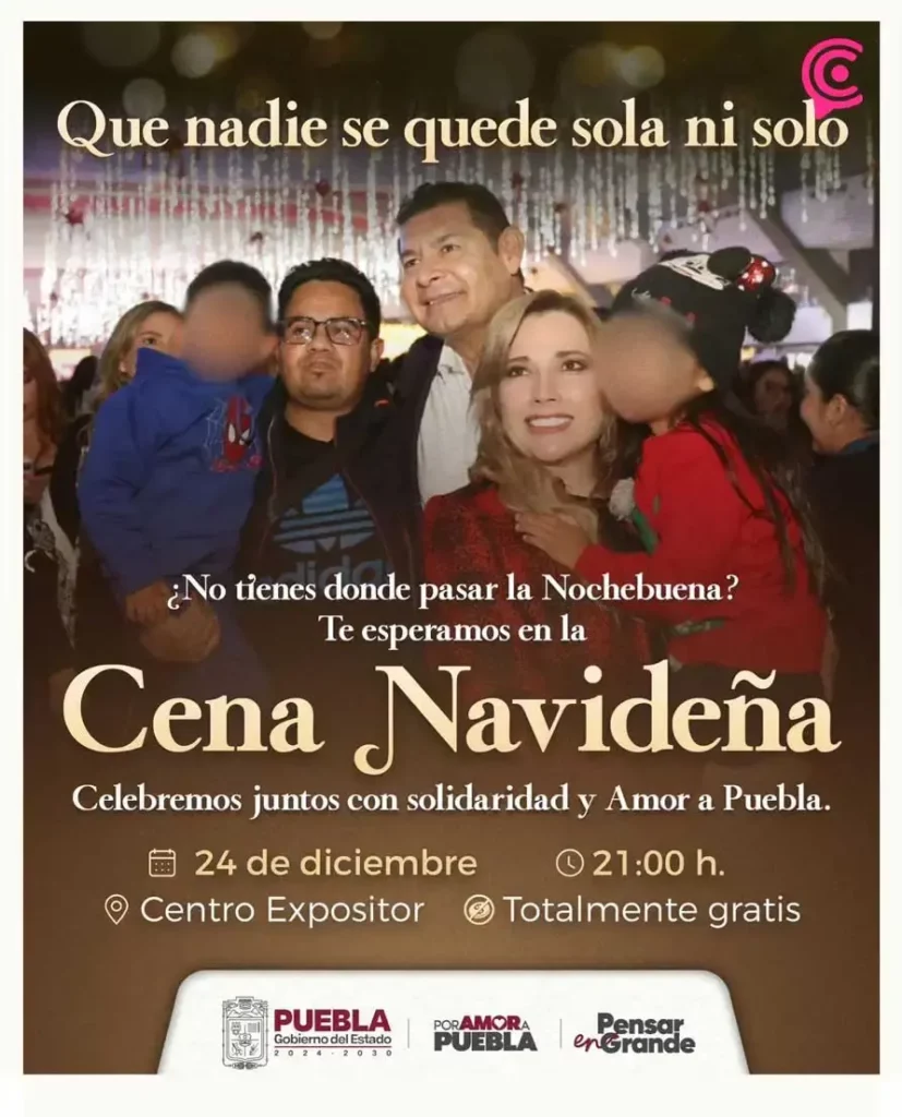 Descubre el menú de la Cena Navideña Puebla 2025 en el Centro Expositor