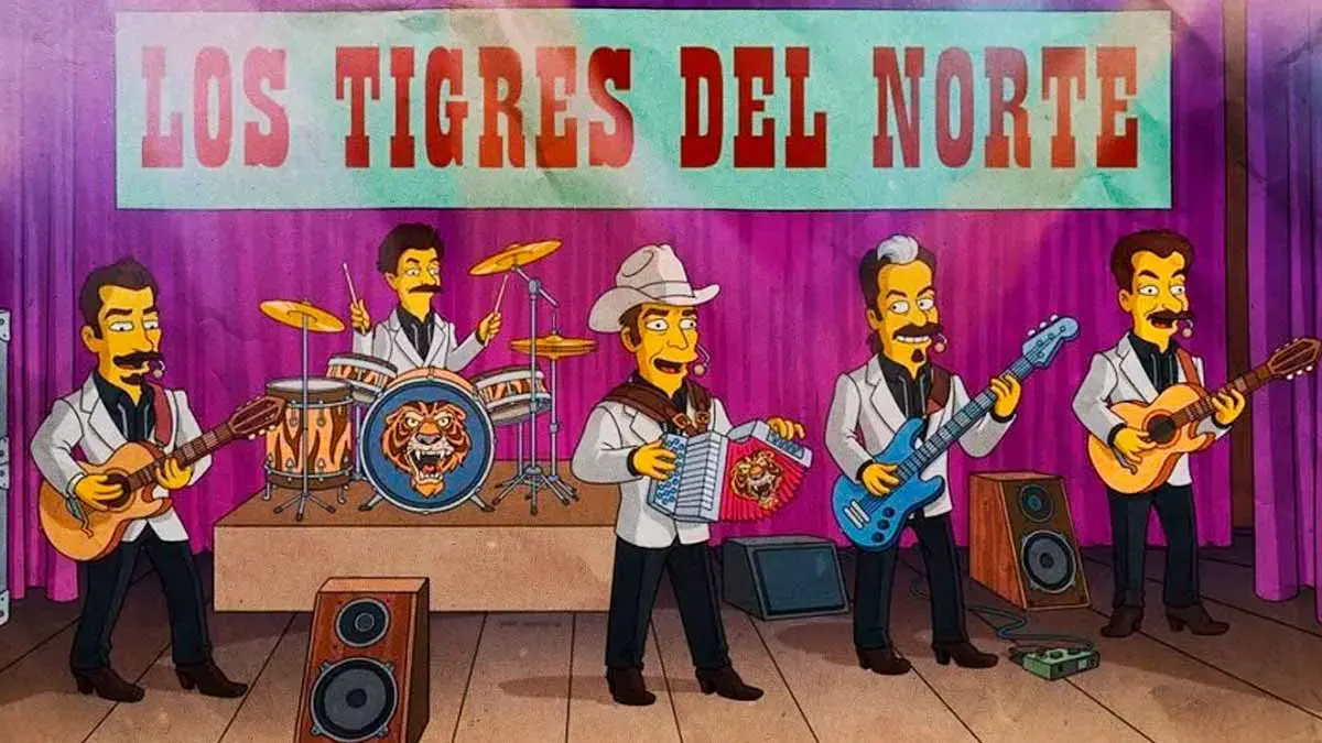 Los Tigres del Norte debutan en Los Simpson con episodio en Springfield
