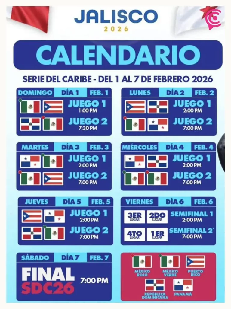 Revelan calendario oficial de la Serie del Caribe 2026