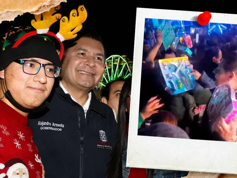 Alejandro Armenta reparte juguetes en el Festival Navideño 2025