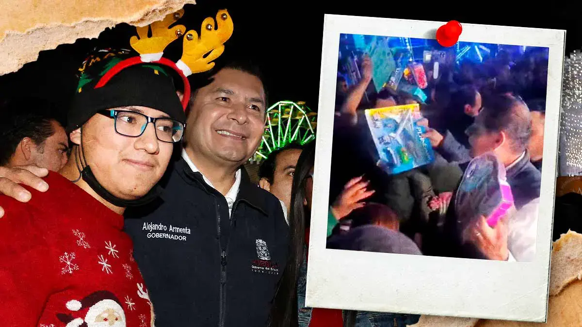 Alejandro Armenta reparte juguetes en el Festival Navideño 2025