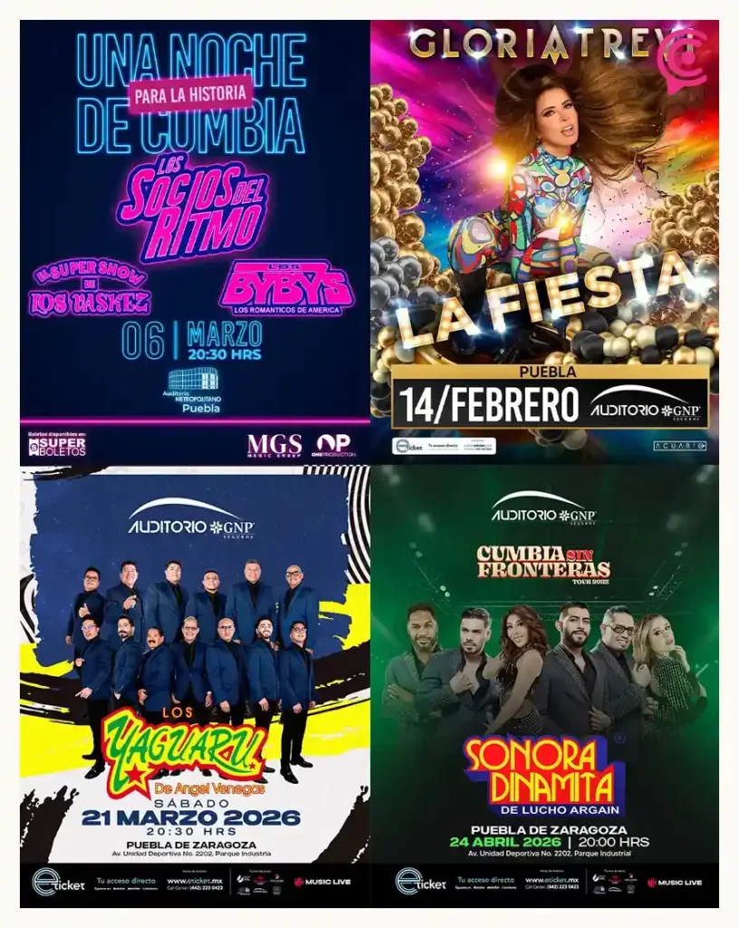Estos son los conciertos más esperados para el 2026 en Puebla
