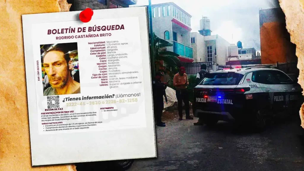 Rodrigo Castañeda tenía un mes desaparecido; lo encontraron muerto en su casa de Cuautlancingo