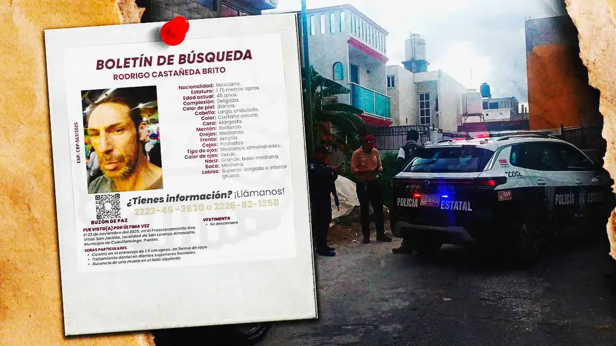Rodrigo Castañeda tenía un mes desaparecido; lo encontraron muerto en su casa de Cuautlancingo