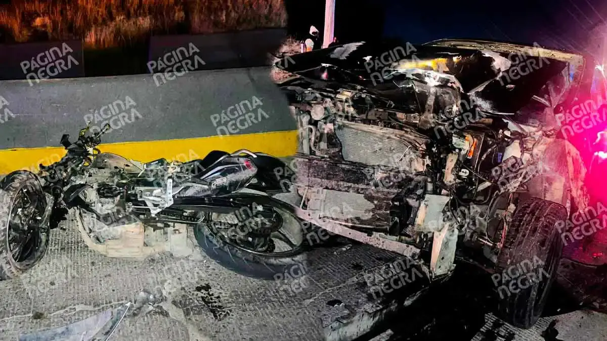 Motociclista murió tras choque frontal en Totimehuacan, Puebla; automovilista responsable huyó