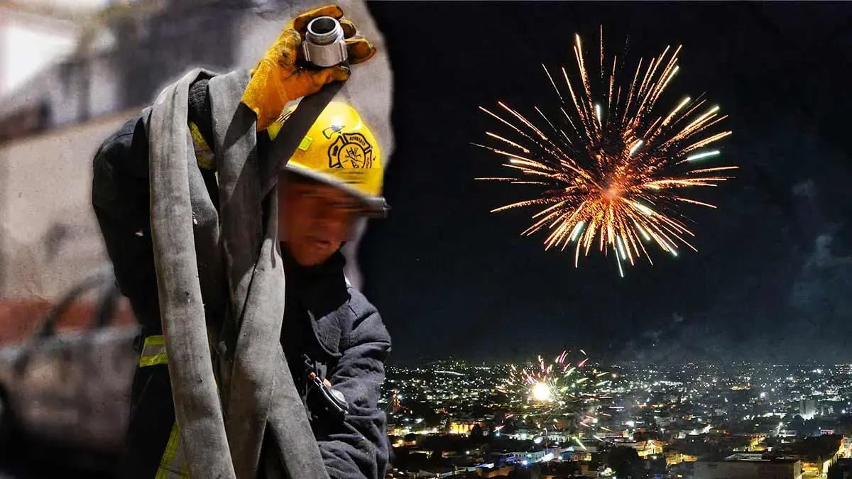 Durante año nuevo, pirotecnia provocó tres incendios en zona metropolitana de Puebla