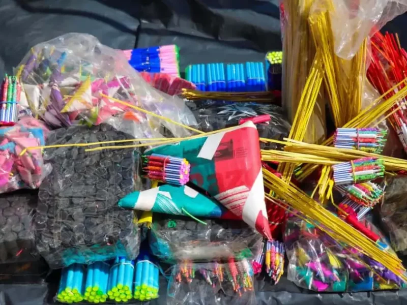 Protección Civil y Marina decomisan 50 kg de pirotecnia clandestina en Huejotzingo