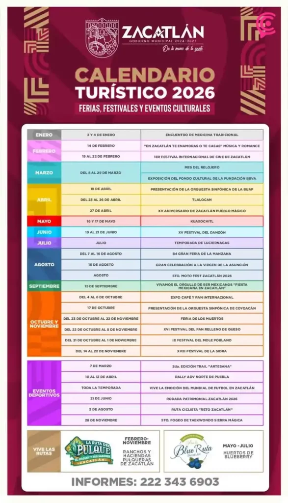 ¿Sin plan para este 2026? Escápate a Zacatlán… esta es la agenda turística