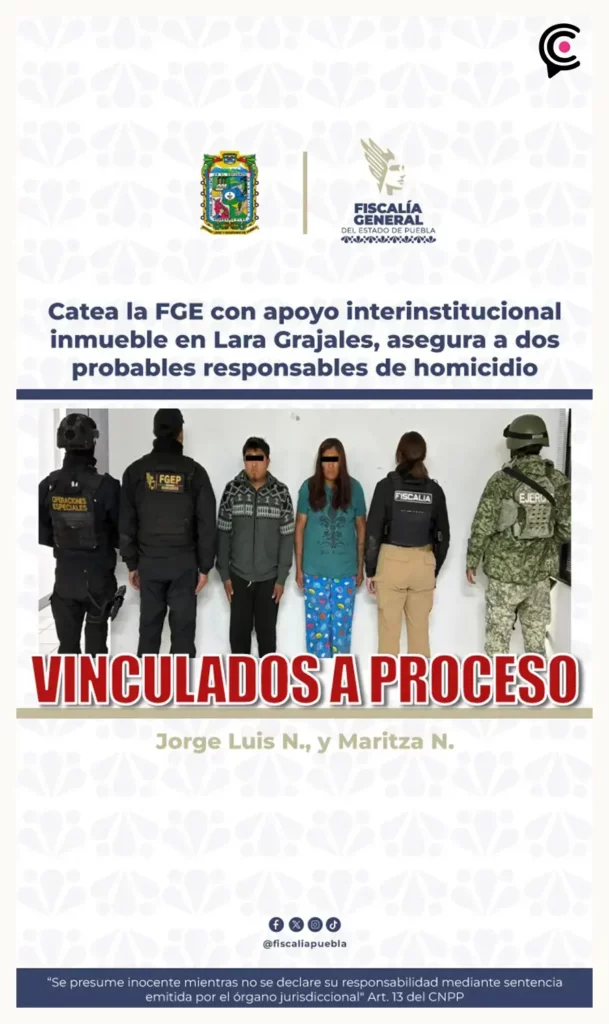 Fiscalía de Puebla detuvo a dos presuntos homicidas durante baile sonidero en Rafael Lara Grajales
