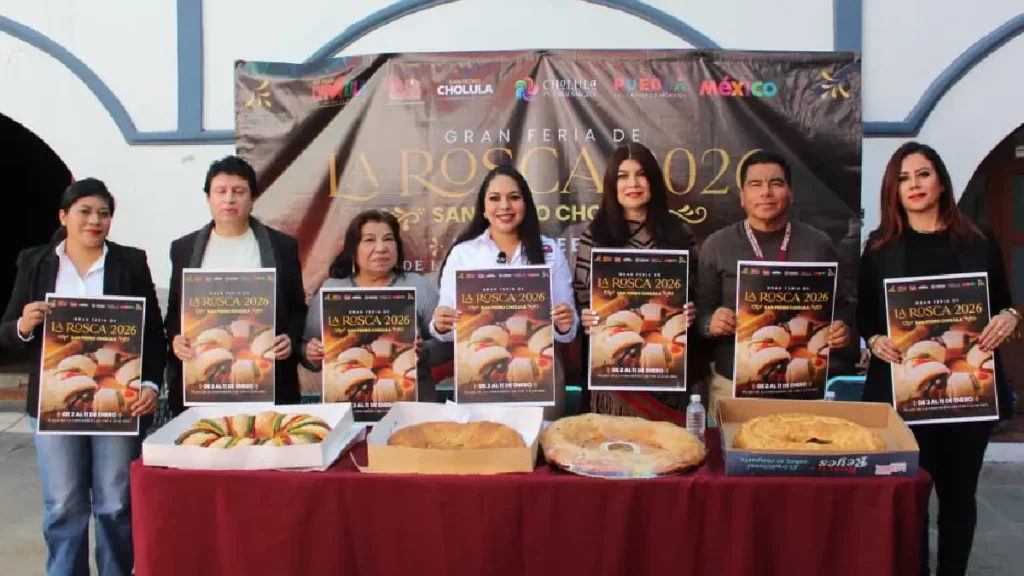 Anuncia Tonantzin Fernández la Gran Feria de la Rosca 2026 en San Pedro Cholula