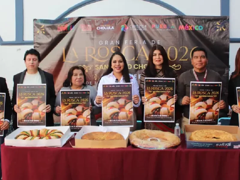 Anuncia Tonantzin Fernández la Gran Feria de la Rosca 2026 en San Pedro Cholula