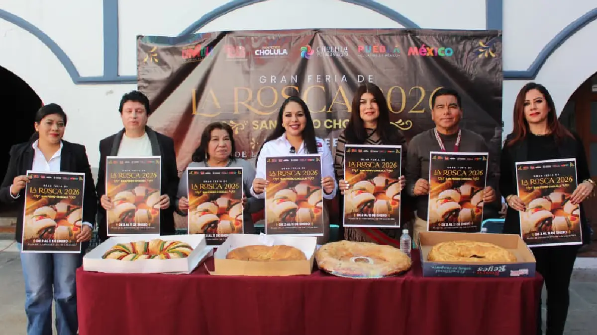 Anuncia Tonantzin Fernández la Gran Feria de la Rosca 2026 en San Pedro Cholula