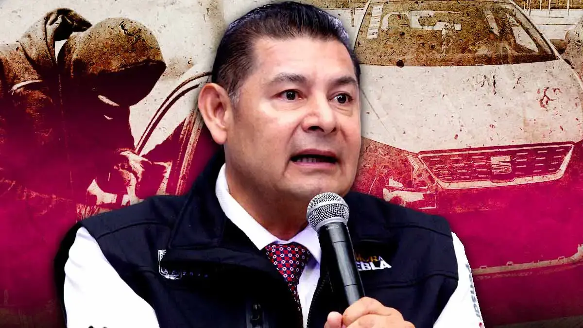 Alejandro Armenta destapa red de desmantelamiento de autos robados con apoyo de autoridades en Puebla