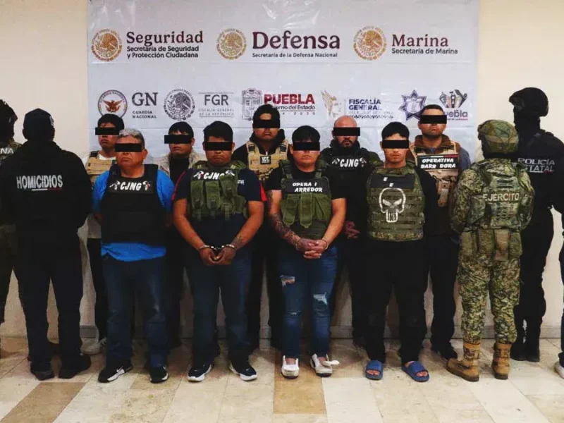 En un año, autoridades detuvieron a 35 miembros de la Operativa Barredora en Puebla
