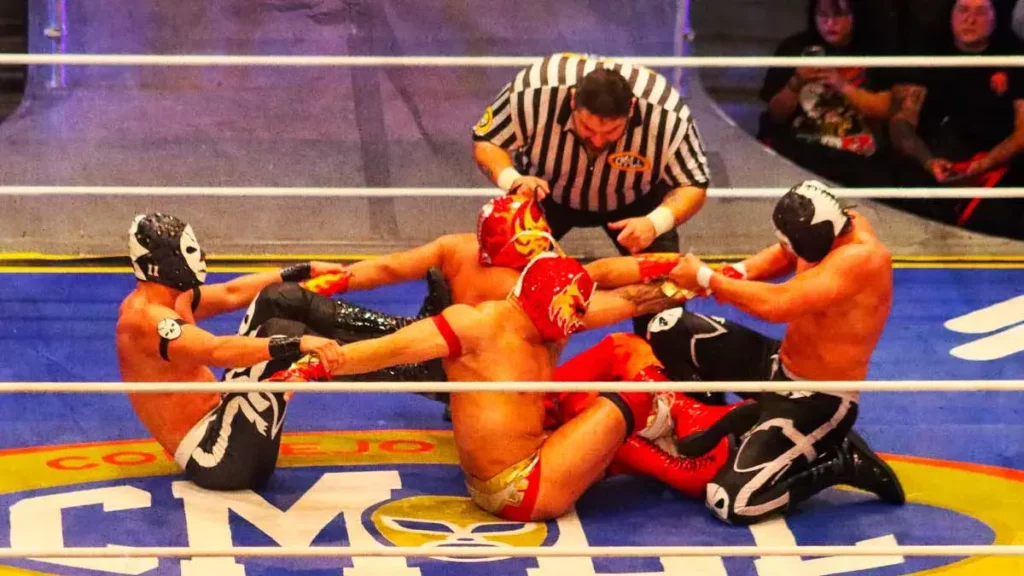 Rudos de Soberano Jr. pierden por descalificación en la estelar de la Arena Puebla