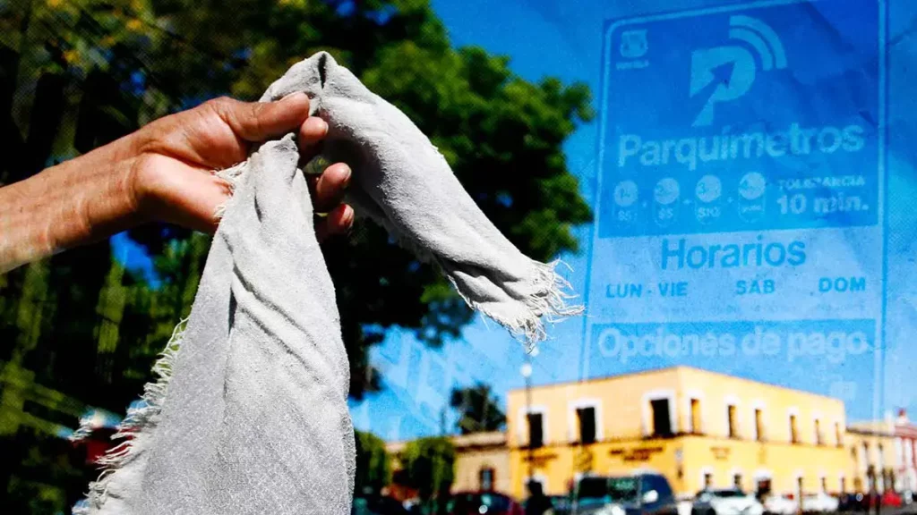 Franeleros invaden zonas de parquímetros en Puebla; mayormente detectados en Paseo Bravo