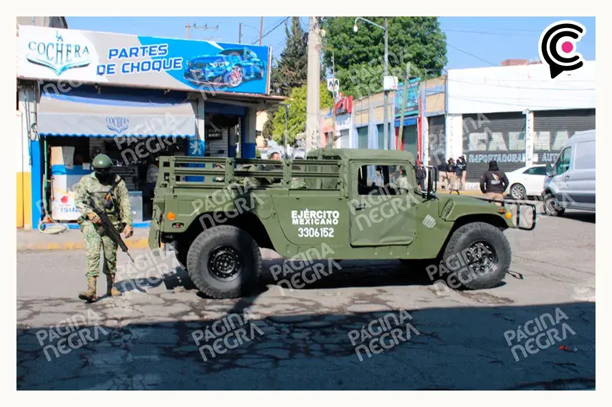 Montan operativo contra venta de autopartes robadas en la 46 Poniente, Puebla