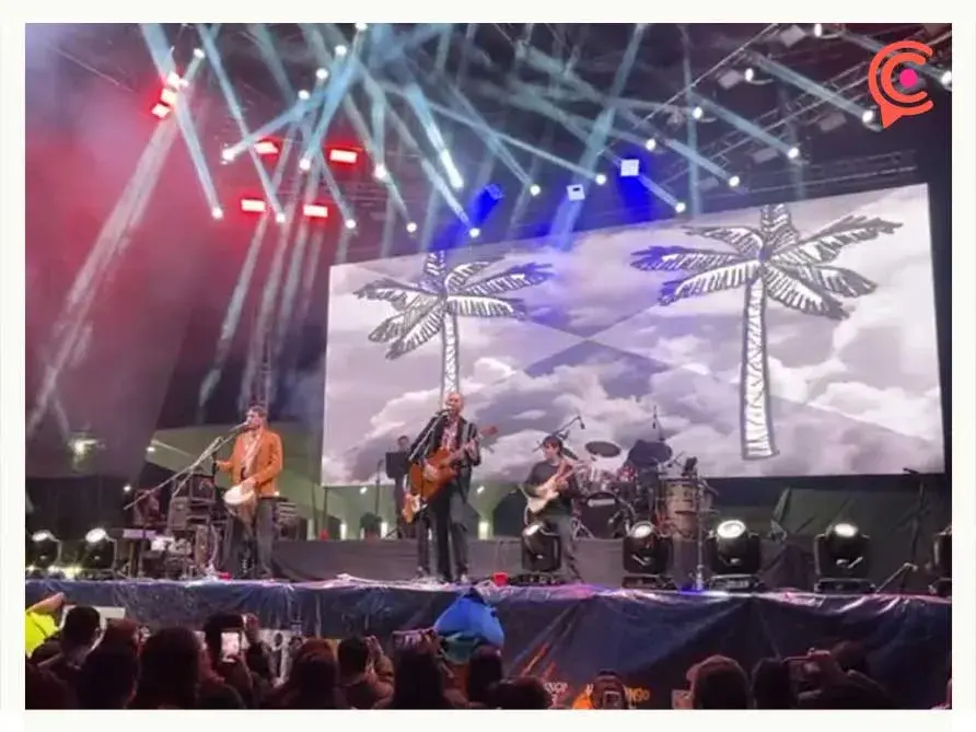 Los Rumberos abren con éxito los conciertos masivos del Festival de Mascaritas de Huejotzingo