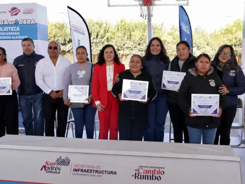 Refuerza Lupita Cuautle espacios educativos con nueva biblioteca en telesecundaria