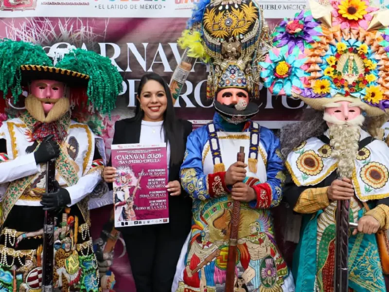 Tonantzin Fernández presenta el Carnaval 2026 para fortalecer el turismo en San Pedro Cholula