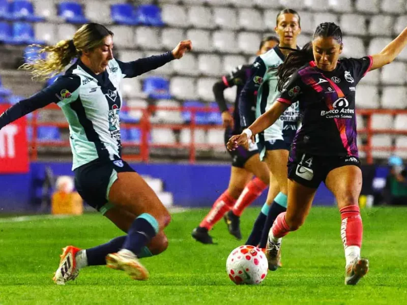Pachuca golea al Club Puebla Femenil en el Clausura 2026