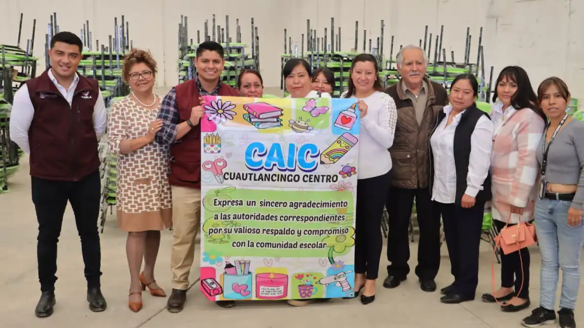Refuerzan CAICS de Cuautlancingo con mobiliario nuevo