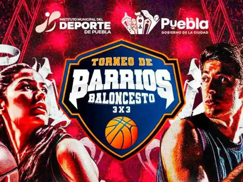 Ayuntamiento de Puebla invita al Torneo de Barrios 2026 de baloncesto; convocatoria abierta