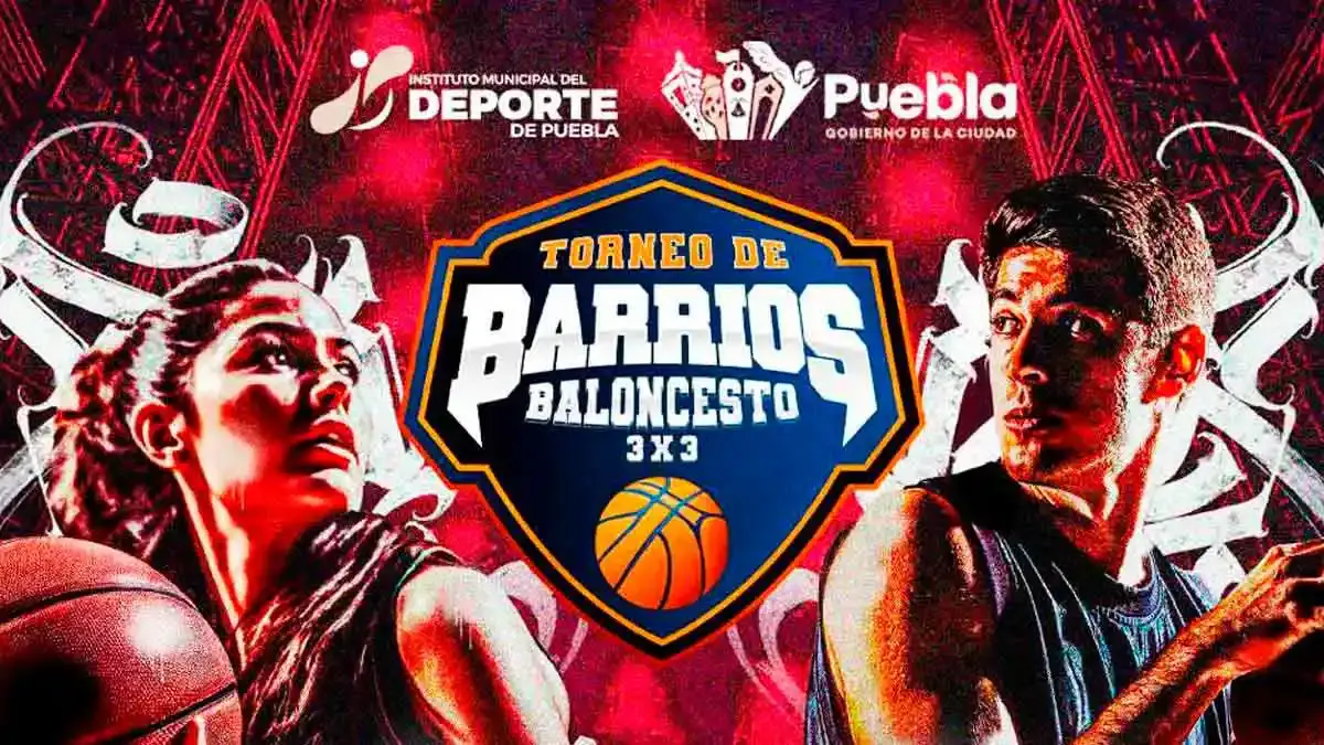 Ayuntamiento de Puebla invita al Torneo de Barrios 2026 de baloncesto; convocatoria abierta
