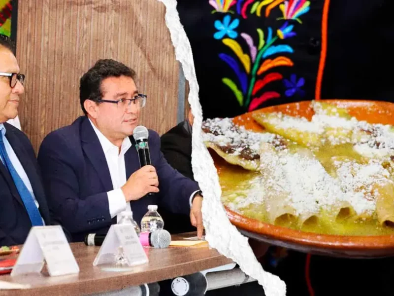 Miguel Márquez busca convertir enchiladas de Huauchinango en patrimonio cultural de Puebla