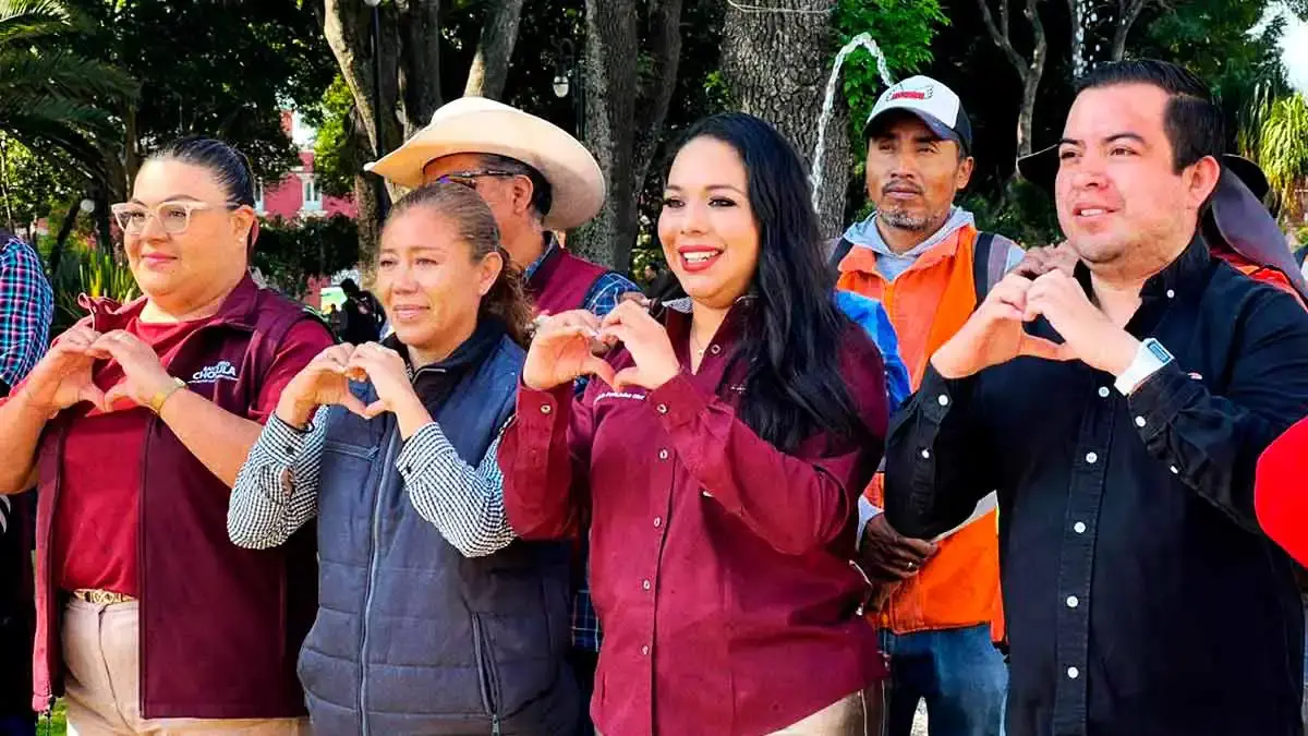 San Pedro Cholula activa rehabilitación de espacios públicos; e impulsa programa de bacheo