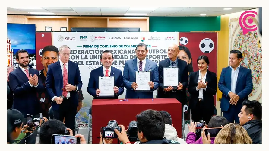 FMF y Universidad del Deporte firman acuerdo para desarrollar el fútbol en Puebla