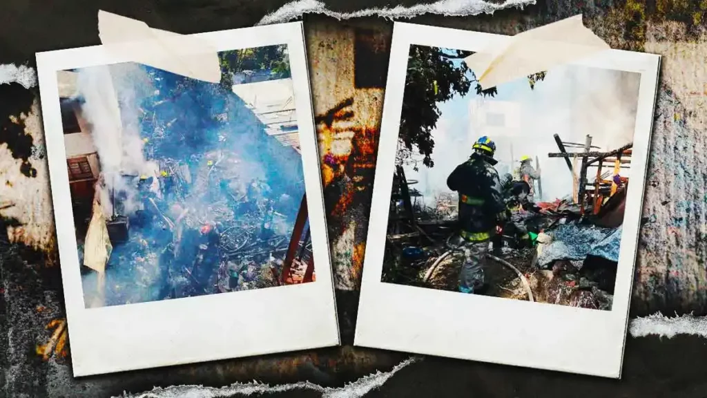 Adulto mayor muere calcinado en incendio de inmueble con material reciclado en Puebla