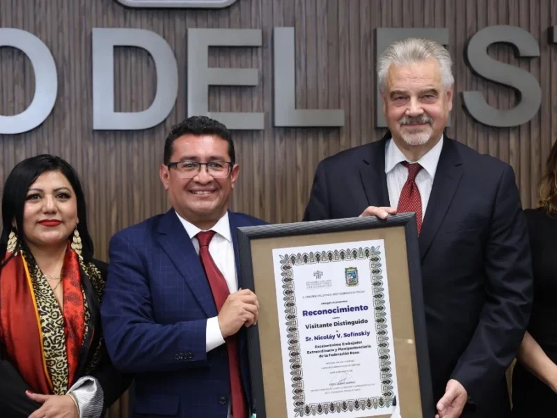 Conmemora Congreso del Estado 135 años de relaciones diplomáticas entre México y Rusia