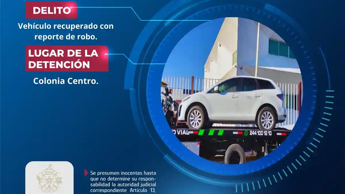 Policía de Atlixco localizan vehículo con pre denuncia de robo en la colonia Álvaro Obregón