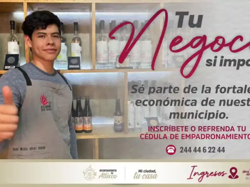 Ariadna Ayala llama a comerciantes de Atlixco a actualizar su empadronamiento 2026
