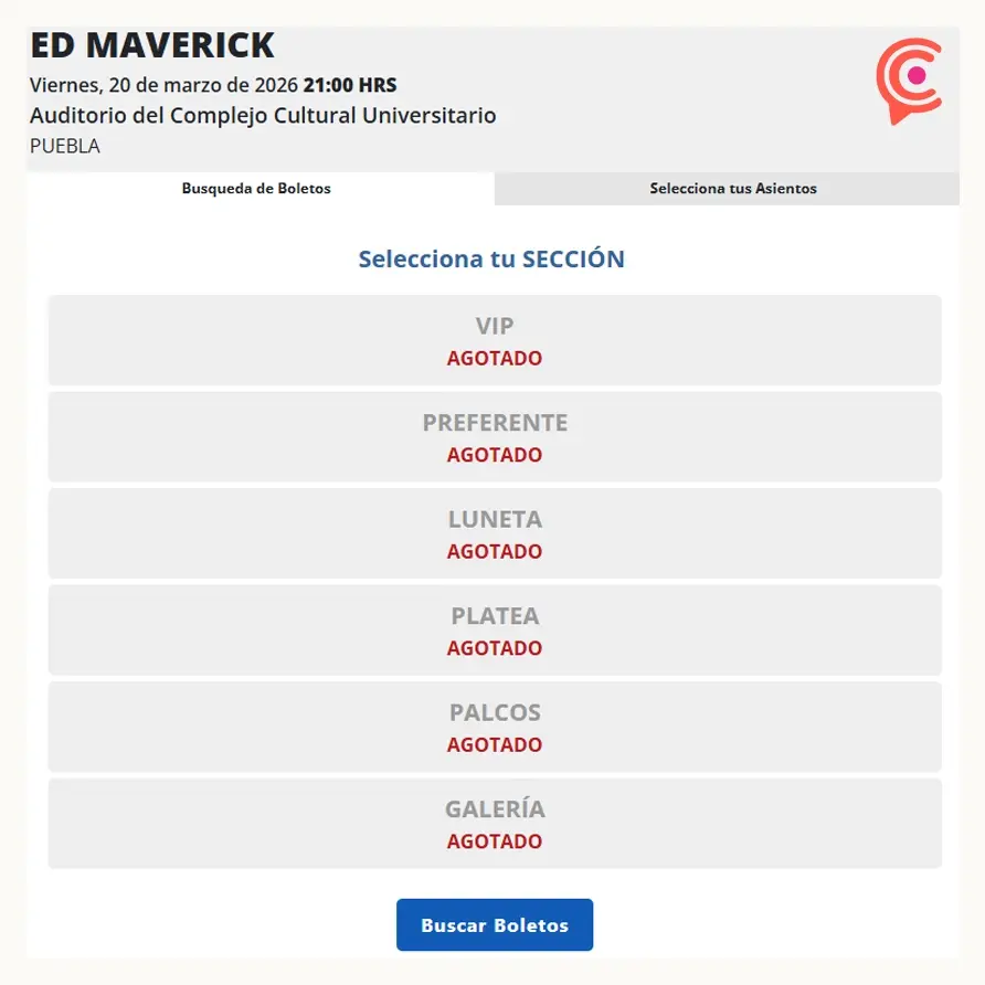Ed Maverick agota boletos en Puebla con su tour “La Nube en el Jardín”