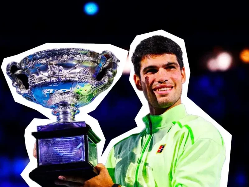 Carlos Alcaraz se coronó campeón del Abierto de Australia tras vencer a Novak Djokovic