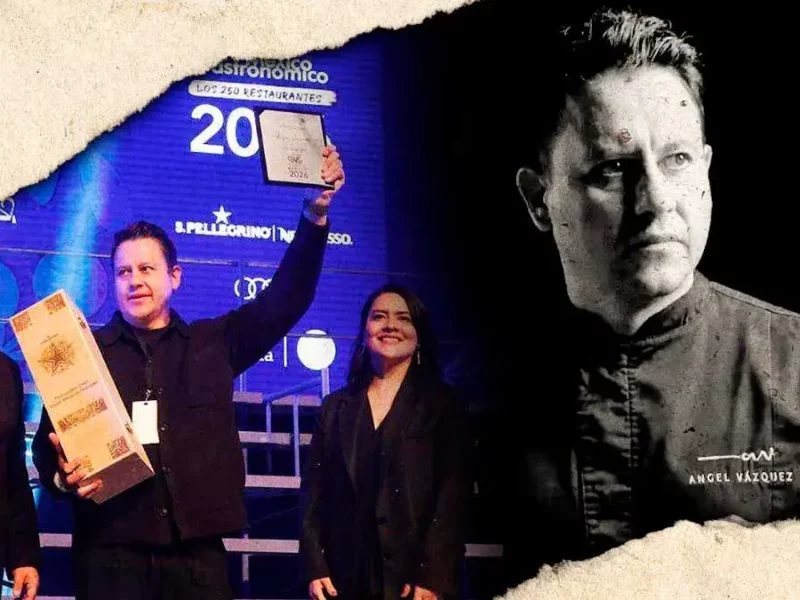 Ángel Vázquez, poblano galardonado como Chef del Año en México Gastronómico 2026