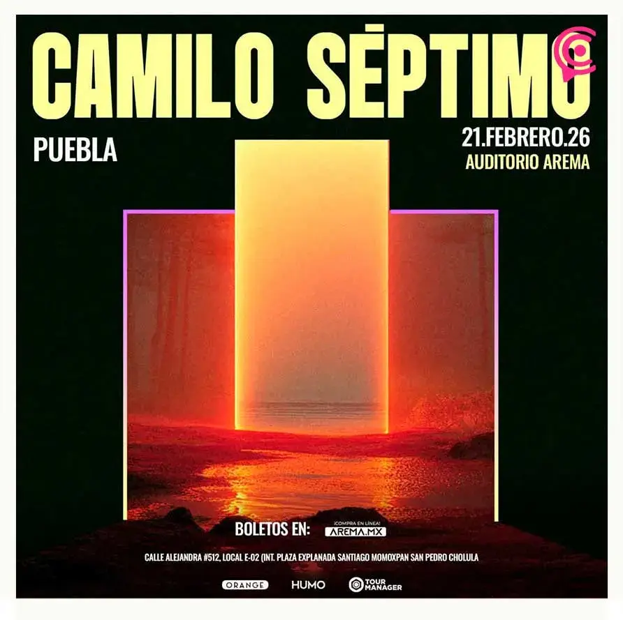 Camilo Séptimo anuncia fecha en Puebla para su “MAPAS Tour” 2026