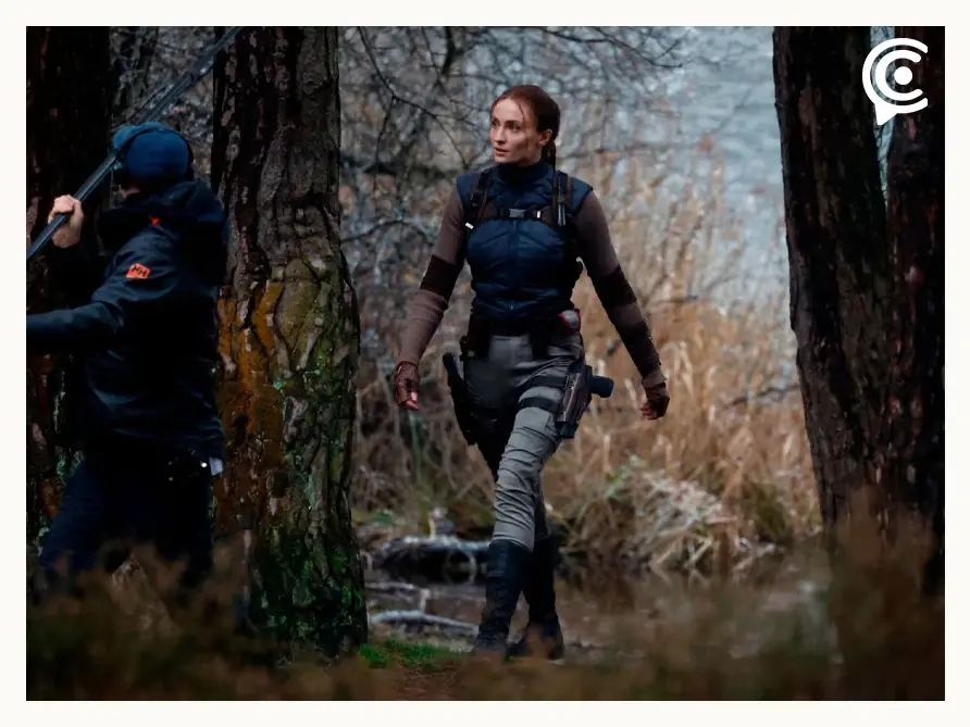 Video filtrado revela nuevas imágenes de Sophie Turner en el set de Tomb Raider