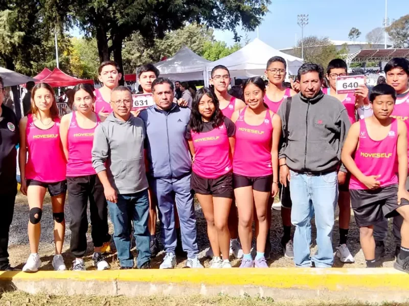 Delegación de Atletismo de Texmelucan gana primer lugar en la Etapa Estatal de la Olimpiada Nacional