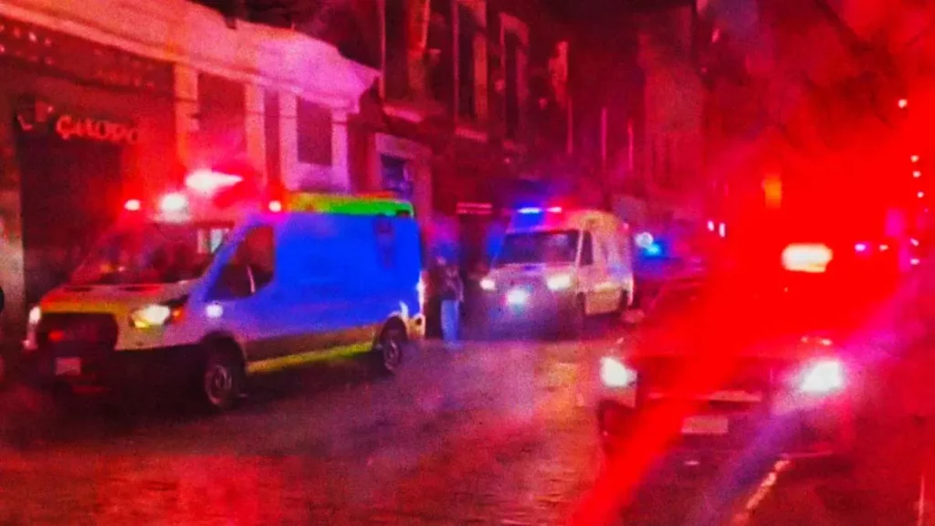 Balacera en bar El Chopo en pleno Centro Histórico de Puebla deja dos heridos