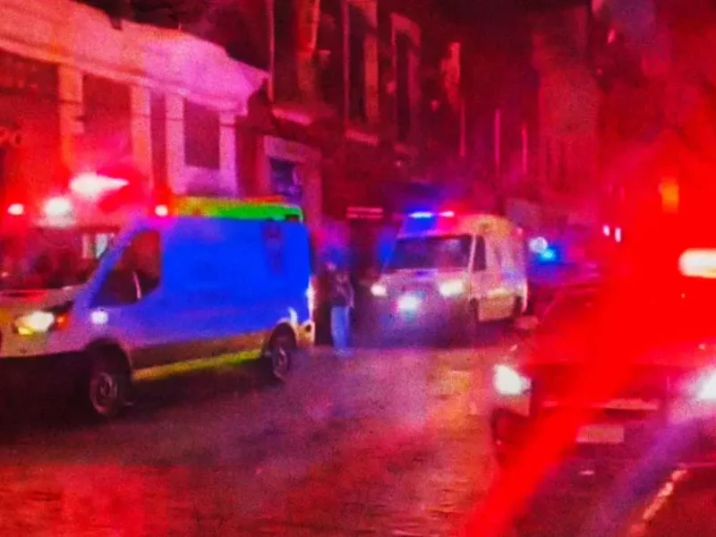 Balacera en bar El Chopo en pleno Centro Histórico de Puebla deja dos heridos