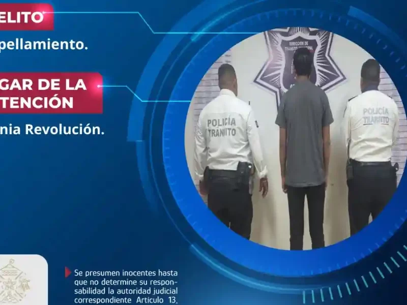 Atiende Policía Municipal hecho vial con persona lesionada en Atlixco